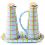 KIP & CO CALLAWAY TARTAN OIL AND VINEGAR SET ONE SIZE