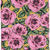 KIP & CO GOLDEN PEONY ORGANIC COTTON FLAT SHEET QUEEN