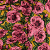 KIP & CO GOLDEN PEONY ORGANIC COTTON FITTED SHEET QUEEN