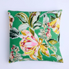 SOMERSET GREEN EMBROIDERED CUSHION ONE SIZE KIP & CO