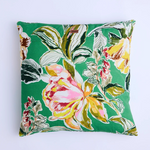 SOMERSET GREEN EMBROIDERED CUSHION ONE SIZE KIP & CO