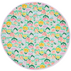 POPPING FLOWERS GREEN QUILTED BABY PLAY MAT 100% COTTON ONE SIZE