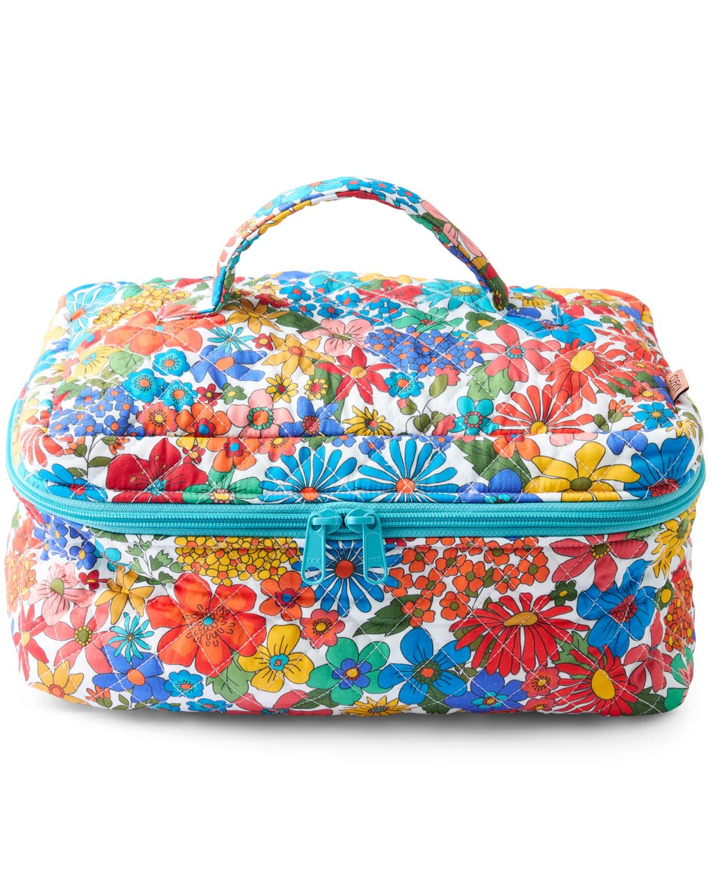 KIP & CO WINTER FIELDS QUILTED COTTON TOILETRY CASE
