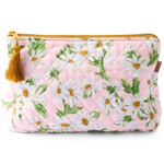 KIP & CO SWEET DAISY QUILTED COTTON TOILETRY PURSE ONE SIZE