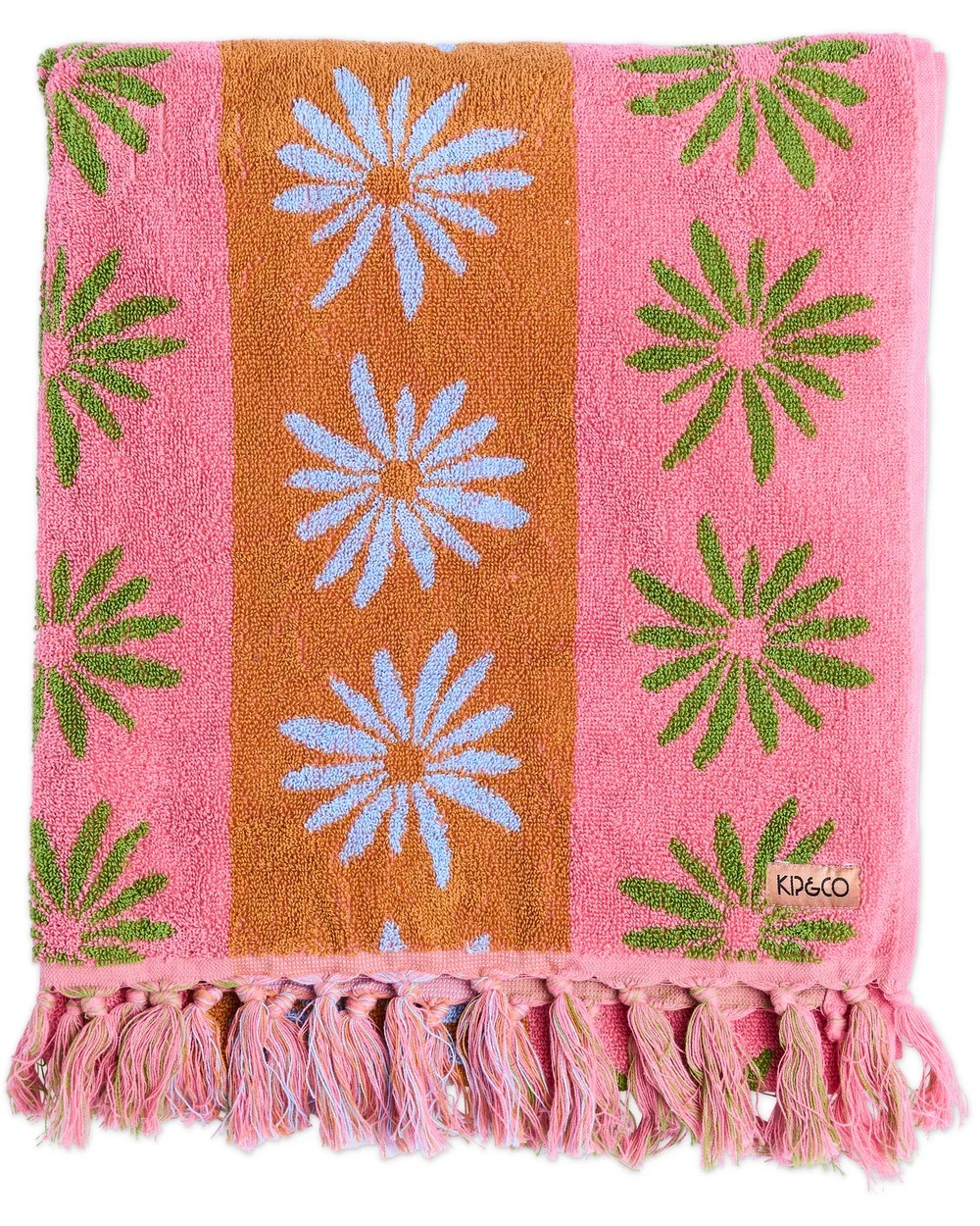 KIP & CO LITTLE DAISY TERRY BATH SHEET ONE SIZE