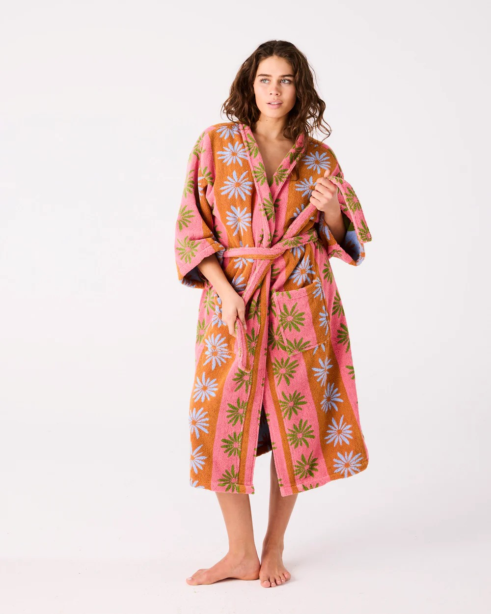 LITTLE DAISY TERRY BATH ROBE S/M KIP & CO