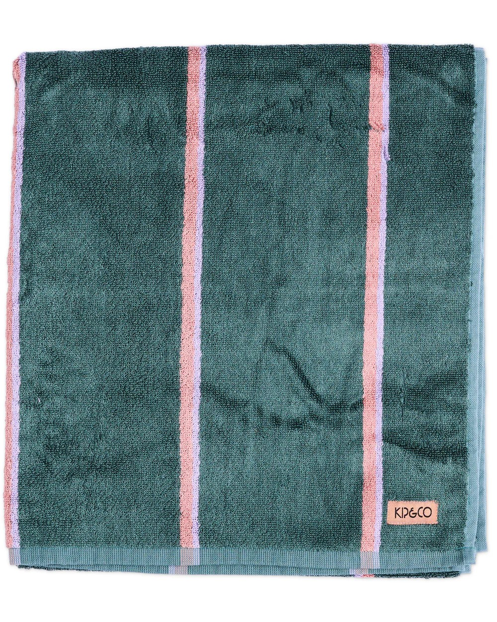 KIP & CO WAKAME CRUSH STRIPE BAMBOO TERRY BATH SHEET