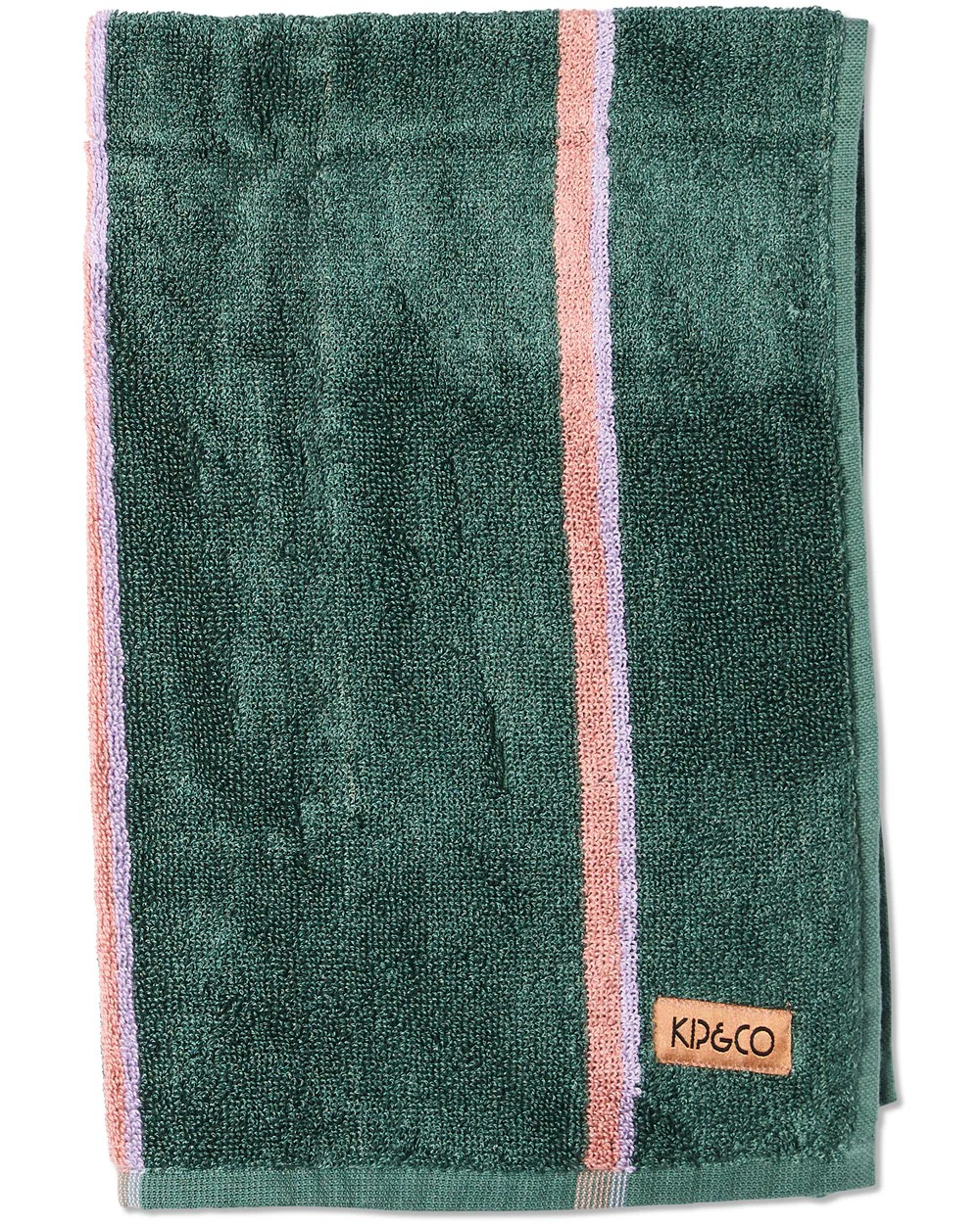 KIP & CO WAKAME CRUSH STRIPE BAMBOO TERRY HAND TOWEL ONE SIZE
