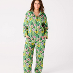 IN BLOOM ADULT ORGANIC COTTON LONG SLEEVE SHIRT AND PANT PJ SET SIZE 10