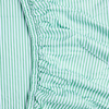 KIP & CO TARRAGON STRIPE ORGANIC COTTON FITTED SHEET KING