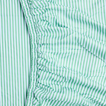 KIP & CO TARRAGON STRIPE ORGANIC COTTON FITTED SHEET KING