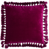 ANEMONE VELVET TASSEL CUSHION ONE SIZE 