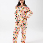KIP & CO FLOURISH ADULT FLANNELETTE LONG SLEEVE SHIRT & PANT PYJAMA SET SIZE 12
