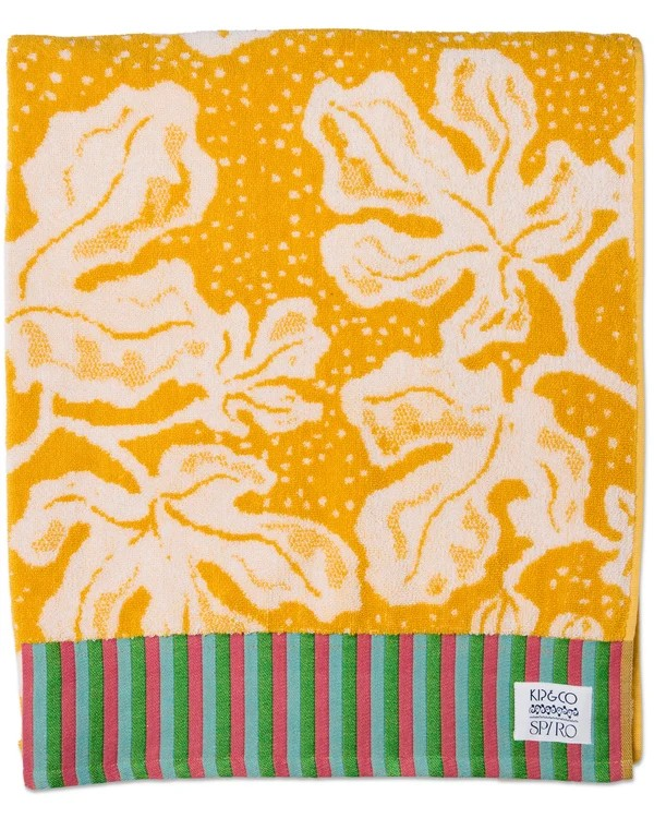 KIP & CO ANNA SPIRO ELSTERNWIG FIG TERRY BATH TOWEL