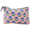 KIP & CO X ANNA SPIRO INDIAN SUMMER ROSE QUILTED COTTON TOILETRY PURSE