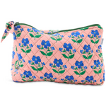 KIP & CO X ANNA SPIRO INDIAN SUMMER ROSE QUILTED COTTON TOILETRY PURSE
