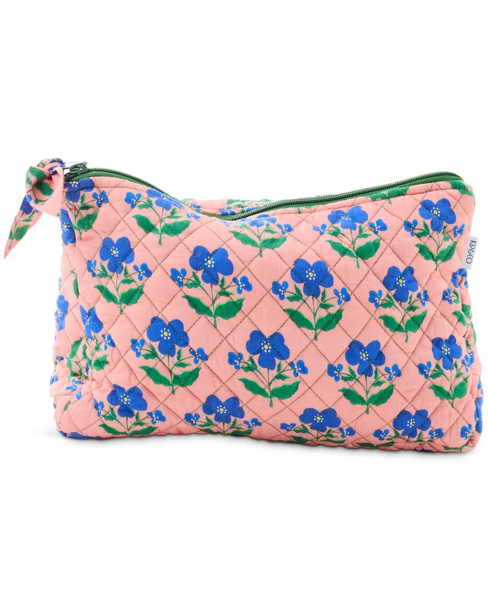 KIP & CO X ANNA SPIRO INDIAN SUMMER ROSE QUILTED COTTON TOILETRY PURSE
