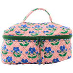 KIP & CO X ANNA SPIRO INDIAN SUMMER ROSE QUILTED COTTON TOILETRY CASE
