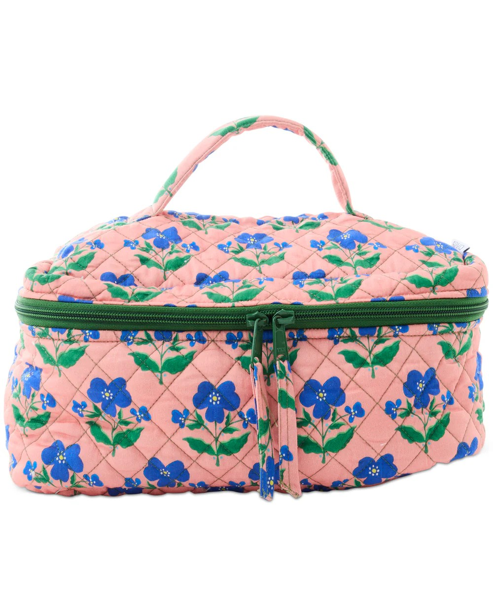 KIP & CO X ANNA SPIRO INDIAN SUMMER ROSE QUILTED COTTON TOILETRY CASE
