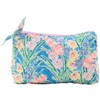 KIP & CO X ANNA SPIRO GLADIOLUS QUILTED COTTON TOILETRY PURSE