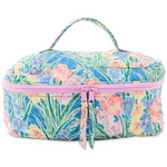 KIP & CO ANNA SPIRO GLADIOLUS QUILTED COTTON TOILETRY CASE