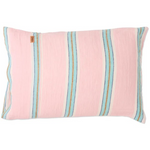 KIP & CO TICKLED PINK STRIPE LINEN PILLOWCASES 2P SET 