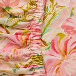 KIP & CO  WARM FLORAL BREEZE ORGANIC COTTON FITTED SHEET QUEEN