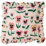 KIP & CO PRETTY PANSY FRILL UPHOLSTERY CUSHION ONE SIZE