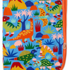 KIP & CO DINOSAUR ROAR ORGANIC COTTON SNUGGLE BLANKET ONE SIZE