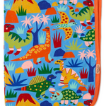 KIP & CO DINOSAUR ROAR ORGANIC COTTON SNUGGLE BLANKET ONE SIZE