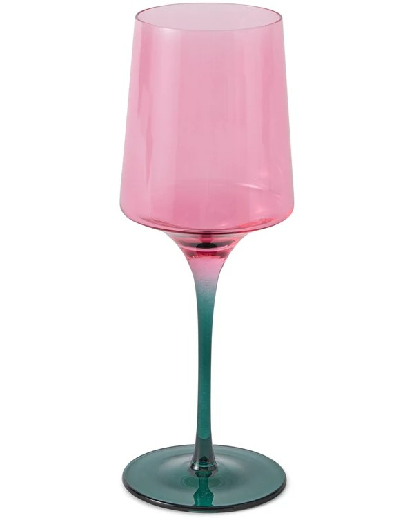 KIP & CO ISLE OF PINK VINO GLASS 2P SET ONE SIZE