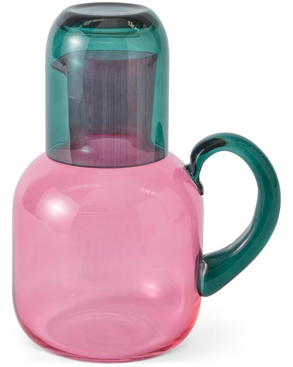 KIP & CO ISLE OF PINK CARAFE GLASS ONE SIZE 