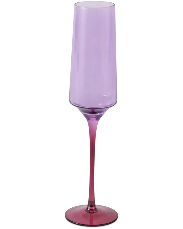 KIP & CO LILAC FIESTA CHAMPAGNE GLASS 2P SET ONE SIZE