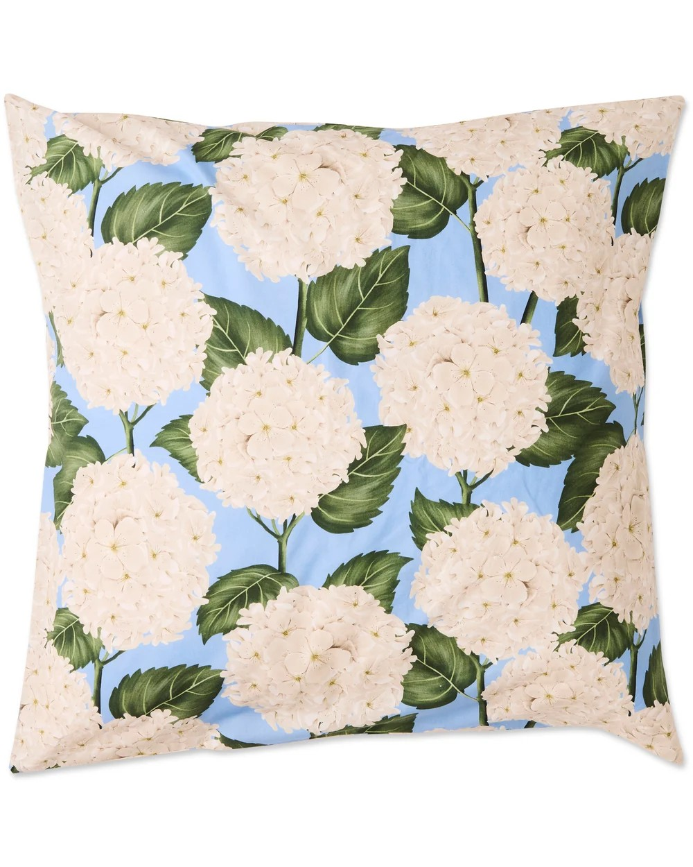 KIP & CO HYDRANGEA BLUE ORGANIC COTTON EUROPEN PILLOWCASES 2P SET