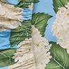 KIP & CO HYDRANGEA BLUE ORGANIC COTTON FITTED SHETT QUEEN