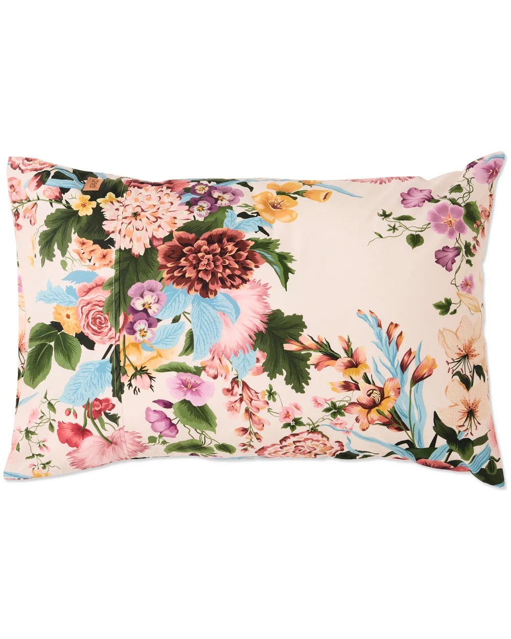KIP & CO BELLE FLORAL ORGANIUC COTTON EUROPEAN PILLOWCASES 2P SET