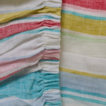 KIP & CO BELLISSIMO STRIPE LINEN FITTED SHEET QUEEN