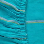 KIP & CO AEGEAN STRIPE LINEN FLAT SHEET KING