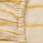 KIP & CO POPCORN STRIPE LINEN FITTED SHEET KING