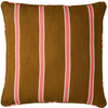 KIP & CO CAROB STRIPE UPHOLSTERY LOUNGE CUSHION SQUARE ONE SIZE
