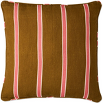 KIP & CO CAROB STRIPE UPHOLSTERY LOUNGE CUSHION SQUARE ONE SIZE