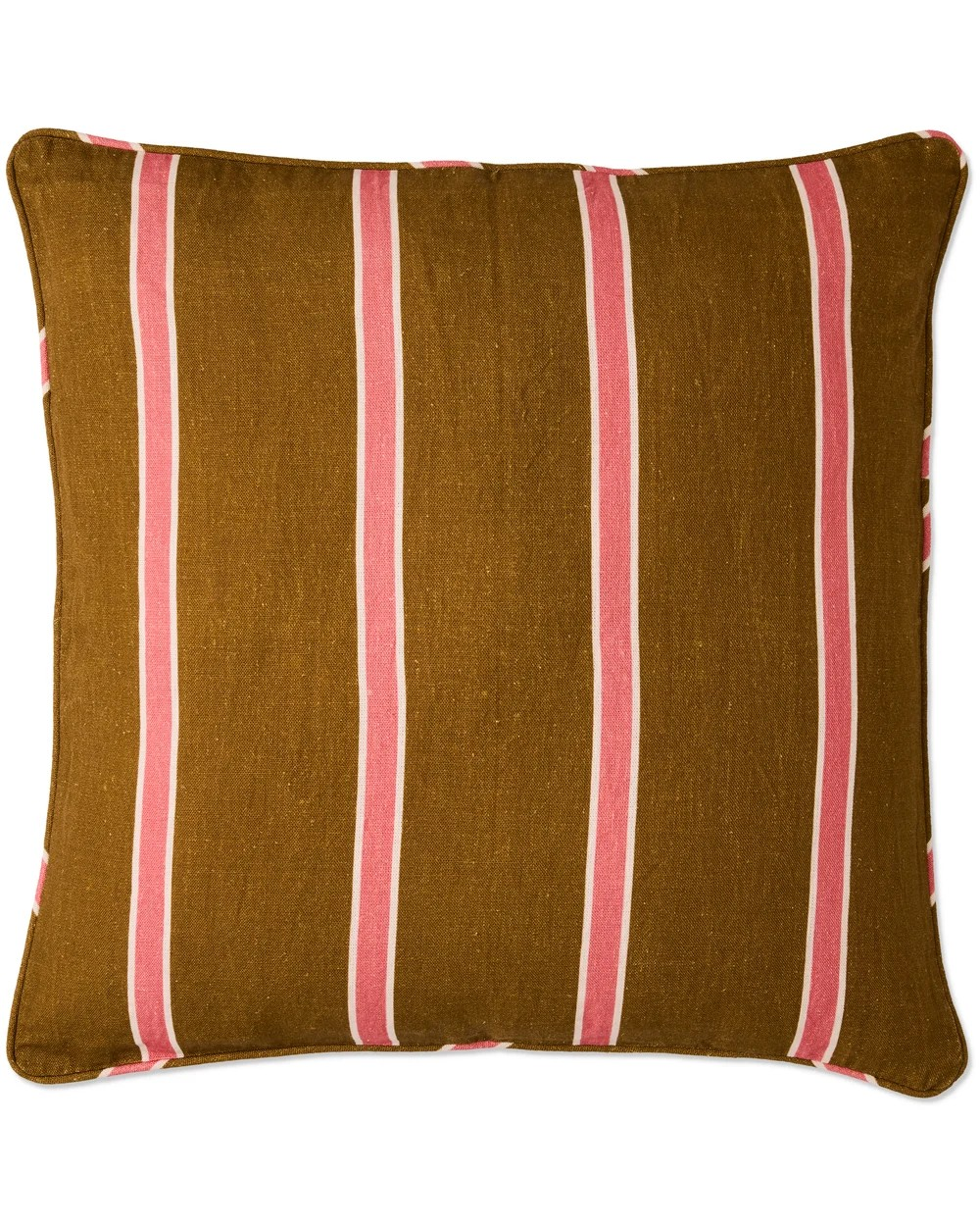 KIP & CO CAROB STRIPE UPHOLSTERY LOUNGE CUSHION SQUARE ONE SIZE