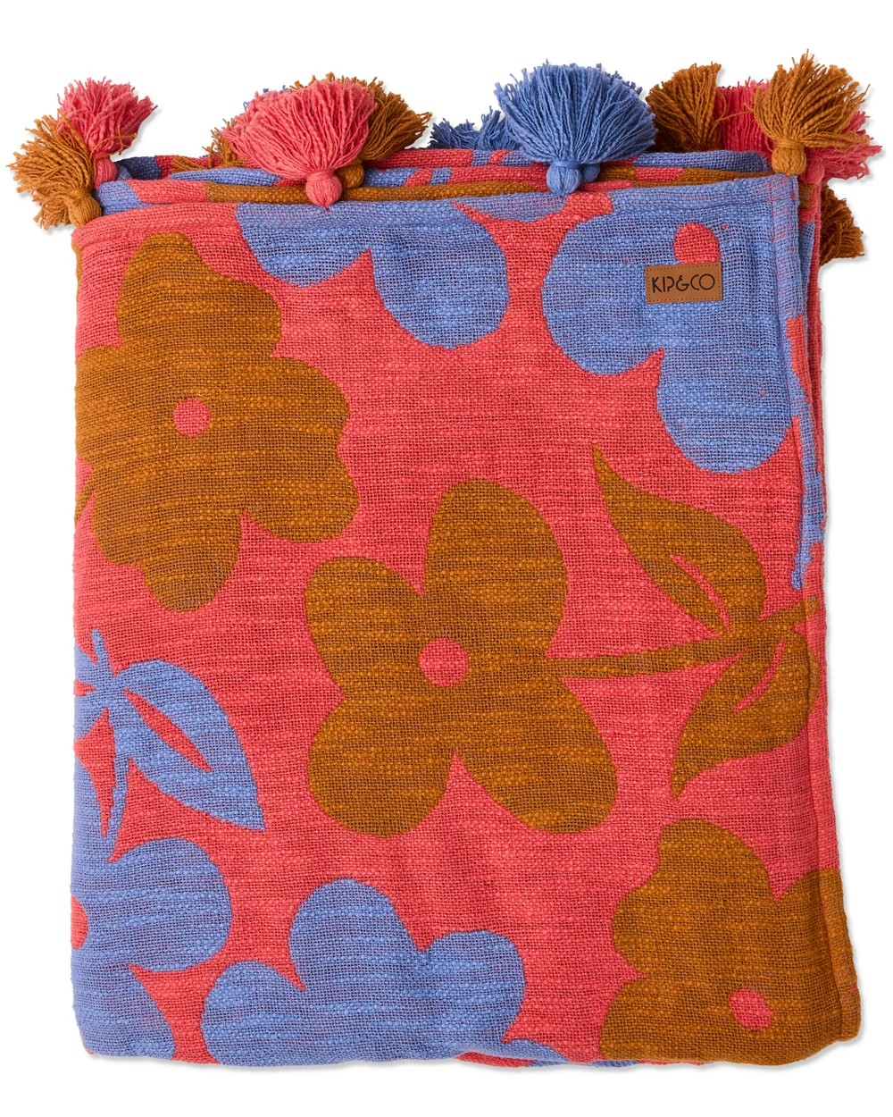 KIP & CO FLORA WOVEN THROW ONE SIZE