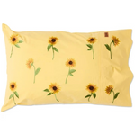 KIP & CO SUNFLOWER DELIGHT EMBROIDED COTTON PILLOWCASE 1 PIECE