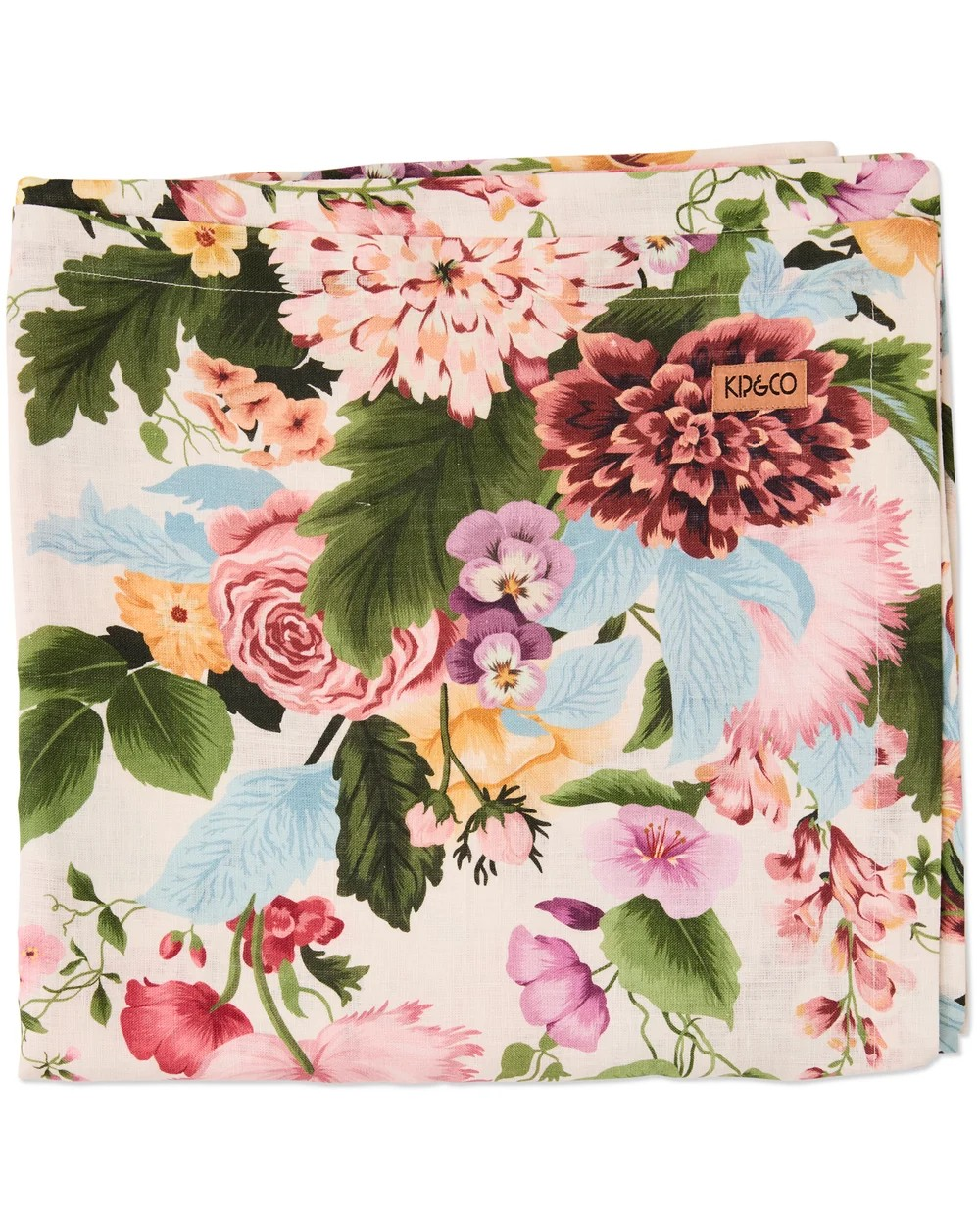 KIP & CO BELLE FLORAL TABLECLOTH LARGE RECTANGLE