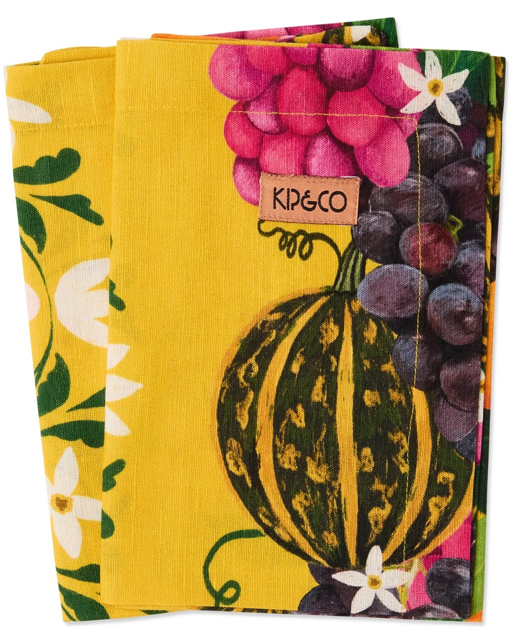 KIP & CO GARDEN OF PLENTY 4P NAPKIN SET ONE SIZE