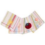 KIP & CO BELLILSSIMO STRIPE EMBROIDERED 4P NAPKIN SET ONE SIZE