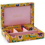 KIP & CO PRETTY PANSY VELVET JEWELLERY BOX SMALL ONE SIZE
