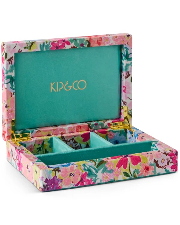 KIP & CO ALFRESCO VELVET JEWELLERY BOX ONE SIZE