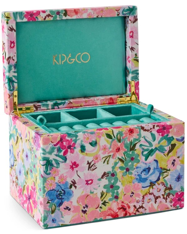 KIP & CO ALFRESCO VELEVET JEWELLERY BOX LARGE